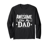 Awesome Like My Dad Fun Festa del papà Maglia a Manica