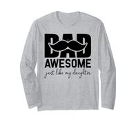Awesome Like My Daughter Men Funny Fathers Day Dad Birthday Maglia a Manica