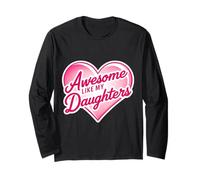 Awesome Like My Daughters Festa della Mamma Mamma Mamma Divertente Mamma Maglia a Manica