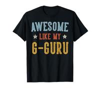 Awesome Like My G-Guru Fathers Day Retro Nonno Maglietta