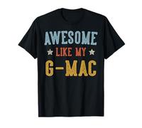 Awesome Like My G-Mac Fathers Day Retro Nonno Maglietta
