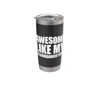 Awesome Like My Granddaughters Bicchiere termico in acciaio inox doppia parete