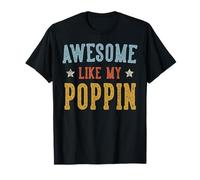 Awesome Like My Poppin Fathers Day Retro Nonno Maglietta