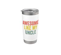 Awesome Like My Uncle Shirt Retro Genitori Day Bicchiere termico in acciaio inox doppia parete
