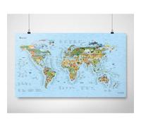 Awesome Maps Mappa Surftrip Best Surf Beaches Of The World Original Colored Edition