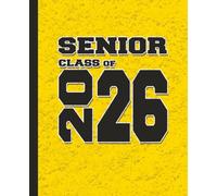 Awesome Senior Class of 2026- Student Edition 7.5 x 9.25 Comp Journal Planner White: Blank Lined Notebook- Great Gift for Birthdays, School, Senior or a Diary