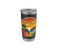 Awesome Since 1947 Vintage Beach Tropical 79th Birthday Bicchiere termico in acciaio inox doppia parete