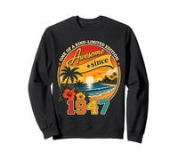 Awesome Since 1947 Vintage Beach Tropical 79th Birthday Felpa