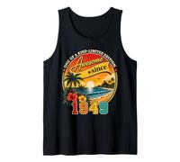 Awesome Since 1949 Vintage Beach Tropical 77th Birthday Canotta