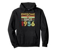 Awesome Since 1956 Classic Year Birth of Birthday Vintage Felpa con Cappuccio