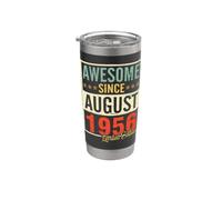 Awesome Since 1956 Ltd Edition Compleanno 70 Anni Agosto Bicchiere termico in acciaio inox doppia parete