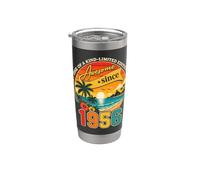 Awesome Since 1956 Vintage Beach Tropical 70th Birthday Bicchiere termico in acciaio inox doppia parete