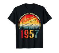 Awesome Since 1957 Vintage Style Born in 1957 Birthday Mens Maglietta