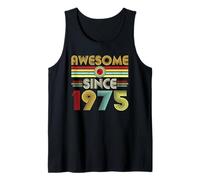 Awesome Since 1975 Classic Year Birth of Birthday Vintage Canotta