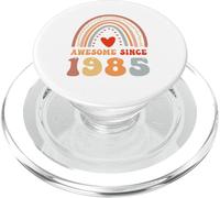Awesome Since 1985 41st Birthday Boho Rainbow 41 Years Old PopSockets PopGrip per MagSafe