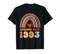 Awesome Since 1993 33rd Birthday Boho Rainbow 33 Years Old Maglietta