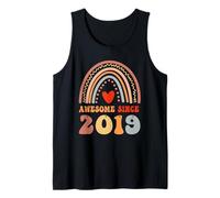 Awesome Since 2019 7th Birthday Boho Rainbow 7 Years Old Canotta