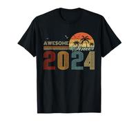 Awesome Since 2024 Men Women Birth of Birthday Years Vintage Maglietta