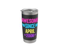 Awesome Since April 2006 Bicchiere termico in acciaio inox doppia parete