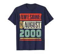 Awesome Since August 2000 Happy Birthday To Me 26 Anni Maglietta