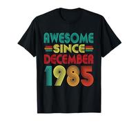Awesome Since December 1985 Anni 40th Bday Funny Vintage Maglietta