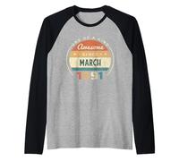 Awesome Since March 1991 - Compleanno Vintage Maglia con Maniche Raglan