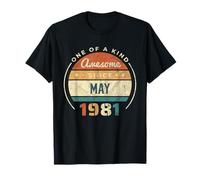 Awesome Since May 1981 - Compleanno Vintage Maglietta