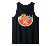 Awesome Summer Pet Cat Fruits One in a Melon Watermelon Canotta