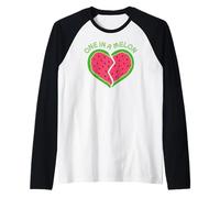 Awesome Summer Pet Cat Fruits One in a Melon Watermelon Maglia con Maniche Raglan