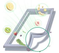AWFOM Guarnizioni Frigo Universale Porta Magnetica per Frigorifero e Congelatore Guarnizione Sportello,Bianca
