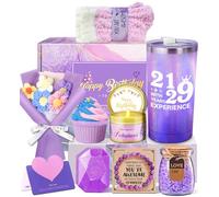 Awfrky Regalo per il 50° compleanno per donne, idee regalo per la migliore amica di 50 anni, cesto per il 50° compleanno per lei, regalo da donna per mamma, sorella, bestie, regalo personalizzato per