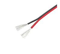 AWG filo CNC schermato Cavo piatto for altoparlanti 22AWG, cavo for automobili in rame a nastro a 2 pin con LED rosso, 12 V 3 V 2 V(26awg,100meter)