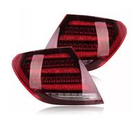 AWGNTQQ Auto Posteriori Gruppo lampada Per Benz Per W204 Per CLASSE C 2007-2012 1 Coppia Di Gruppi Ottici Posteriori A LED Modifica Inversione Luci(RED)
