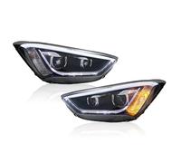 AWGNTQQ Gruppo Faro Anteriore Per Hyundai Per Sante FE IX45 2013 2014 2015 Gruppo Fari DRL Demon Eyes(LED Lamp)
