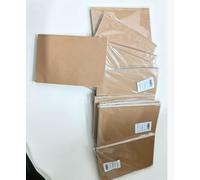 Awiniyeer 10 Pcs A5 Kraft Notebooks Bulk, 128 Sheets/256 Pages Unlined Craft Notebooks Kraft Sketchbooks Hardcover for Drawing, Art, Students and Office Supplies, 8.3 x 5.7 Inches (Brown)