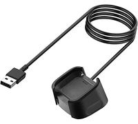 AWINNER Caricabatterie compatibile con Fitbit Versa 2 (non per Versa/Versa Lite), confezione da 2 pezzi di ricambio USB per smartwatch Versa 2 Health & Fitness e cavo di alimentazione robusto da 3 m