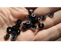 AWITALIA-Bottone doppio (30 COPPIE) zanzariere per bordo laterale colore nero di facile installazione materiale nylon resina ABS di prima qualità produzione nostra Italiana.