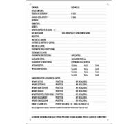 awitalia Cartello per Cantiere 48 x 68 cm in Pvc Polionda Bianca Funzionale