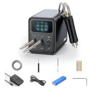 AWithZ 56,8KW Saldatore a punto a batteria con condensatore Farad, supporta saldatura rame/puro nichel/nichel lamiere rivestite per 18650, LiFePO4 batteria al litio (P90C)