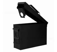 AWJJVXY Contenitore metallico nero per batterie al litio-Small | Pacchi batteria LiPo ignifughi, impermeabili e a tenuta stagna, per oggetti di valore