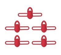 AWJUWHBJ 5lots esche leggere gancio Keeper tipo pesante silicone esche gancio supporto per la conservazione sicura universale ganci