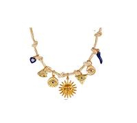 AWJUWHBJ Artigianale Artigianale Artigianale Collana Shell Stelle Marine Pendenti Multi Fili Design Leggero Lei Elegante Impilabile Vacanza Collana, Misura unica, come descritto, come descritto