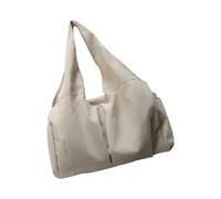 AWJUWHBJ Borsa a tracolla in nylon da donna con interni spaziosi borse casual sotto le ascelle per lo shopping, lavoro, viaggi e sport borsa in nylon da donna, Beige, One Size