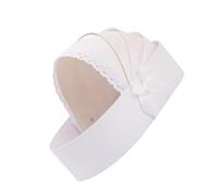 AWJUWHBJ Cesto per fiori vuoto per baby shower, confezione regalo a forma di culla, per baby shower, matrimonio, composizione floreale con palmare