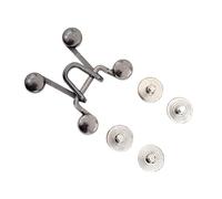 AWJUWHBJ Chiusura regolabile Fibbia Bottoni in Metallo Jeans Stringere Vita Fibbia Smontaggio Bottoni in Metallo Per Abbigliamento No Cucire Regolatore Vita