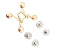 AWJUWHBJ Chiusura regolabile Fibbia Bottoni in Metallo Jeans Stringere Vita Fibbia Smontaggio Bottoni in Metallo Per Abbigliamento No Cucire Regolatore Vita