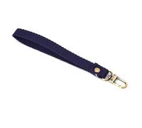 AWJUWHBJ Cinturino da polso di ricambio in cotone per frizione a mano, catena piatta in ferro, blu navy