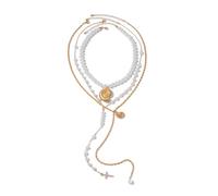 AWJUWHBJ Collana con ciondolo a forma di conchiglie alla moda, accessorio progettato per le donne che amano gli accessori a tema marino, gioielli resistenti alle allergie