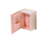 AWJUWHBJ Elegante stile libro a forma di libro porta gioielli con sigillo accessorio per la casa per anelli e orecchini contenitore creativo ciondolo