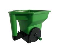 AWJUWHBJ Flussi regolabili Strumento di spargimento portatile Design portatile per tutto l'anno Manutenzione del cortile e piantare Dispenser di sale da neve ABS Spandiconcime da giardino Design